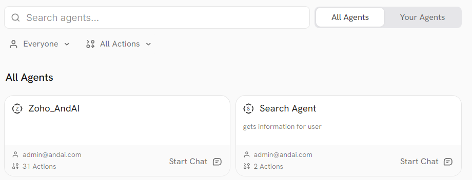 Sigma Explore Agents page